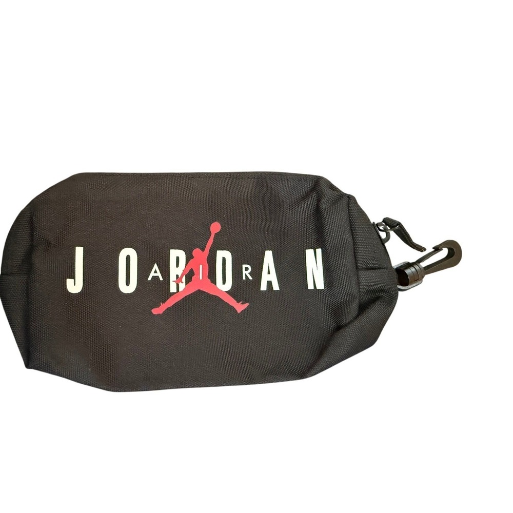 Air Jordan Jumpman Black Nylon travel Pouch Bag Clip Carabiner‎